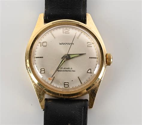 wristwatch wakmann 17 jewels